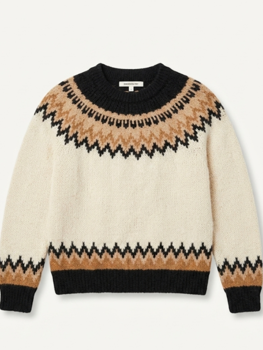Emerson Fry 100% Alpaca Fair Isle Sweater
